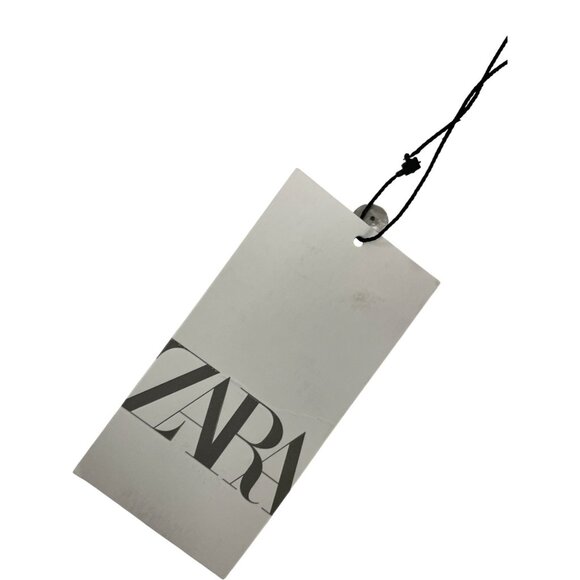 Zara Womens Shirt Blouse S Small White Button Up Beaded Poplin 8527/909 NWT - Picture 5 of 16